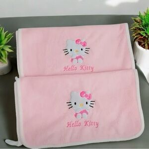 2 Pc set SANRIO Hello Kitty Non-woven Polyester Quick-Dry Towel set NWOT